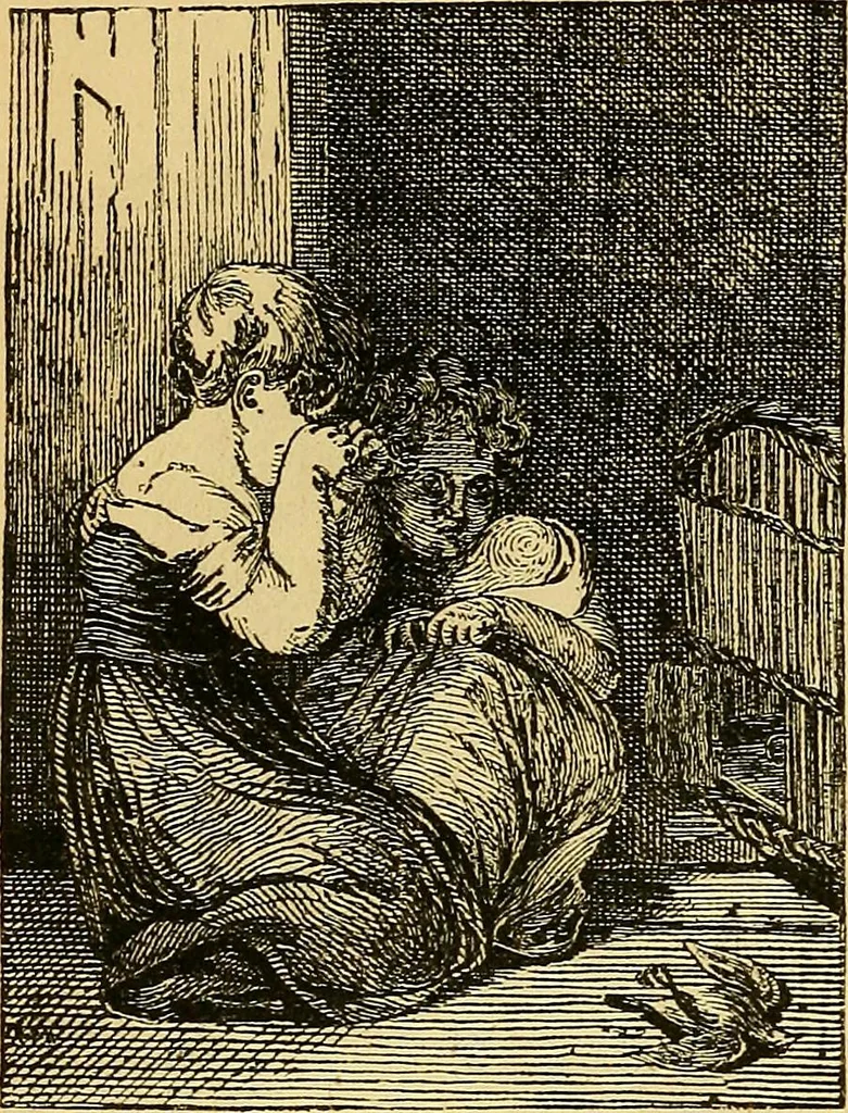 An illustration from Pictorial notes in the National Gallery, 1877, leaf 57