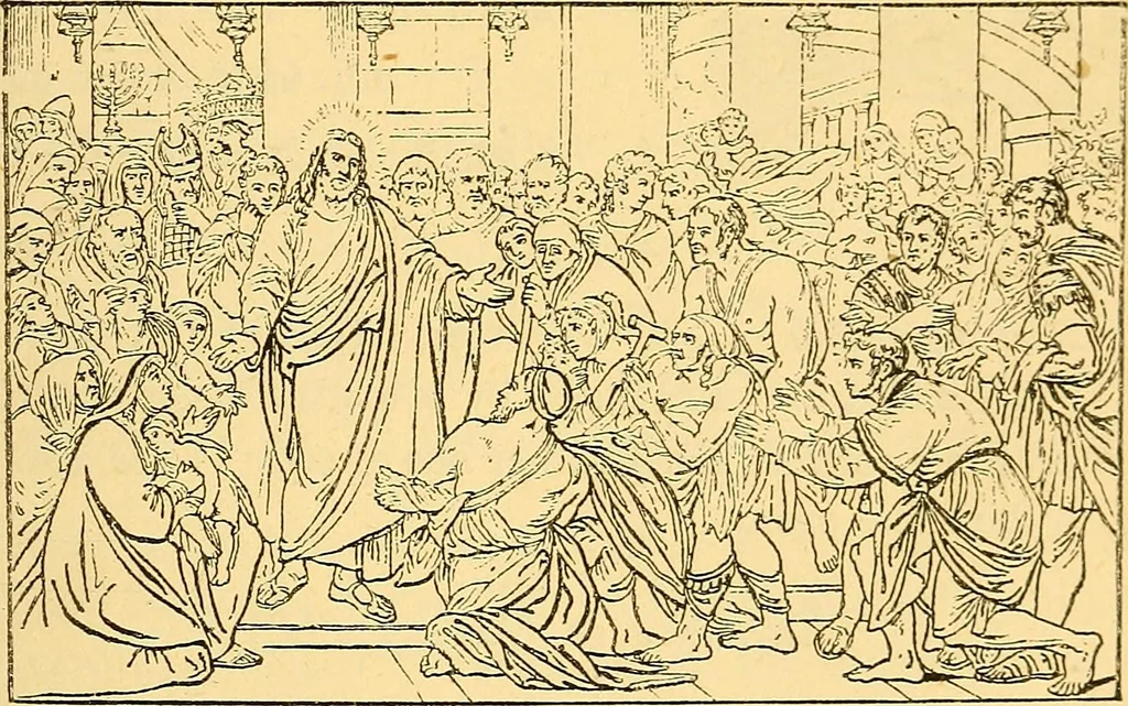 An illustration from Pictorial notes in the National Gallery, 1877, leaf 62