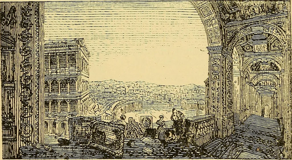 An illustration from Pictorial notes in the National Gallery, 1877, leaf 67
