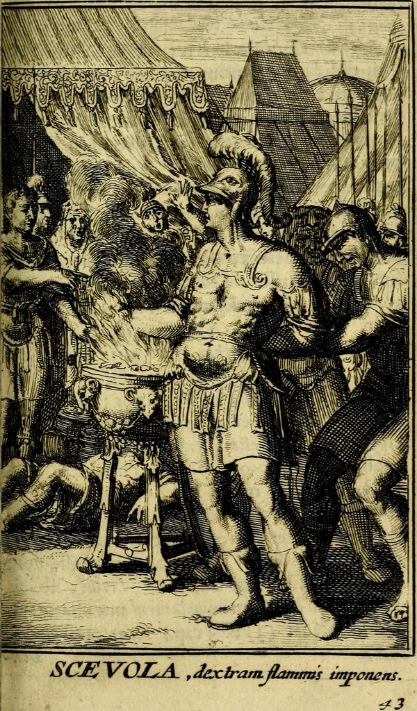 An illustration from Pictura loquens; sive, Heroicarum tabularum Hadriani Schoonebeeck, enarratio et explicatio, 1695, leaf 192