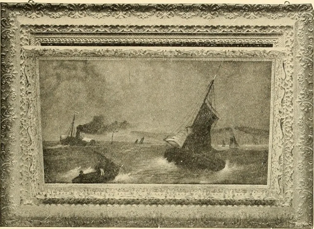 An illustration from Picture frame mouldings, room mouldings, framed pictures, trays, lamps, imported novelties and specialties for the furniture trade, mirrors, picture hardware, fine gold gilding, portrait frames, artist materials and mat boards / Walter L. Lillie., 1913, leaf 106
