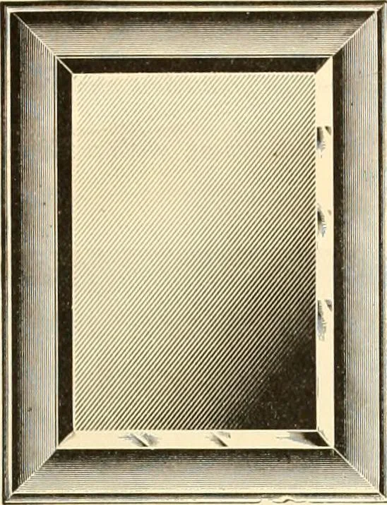 An illustration from Picture frame mouldings, room mouldings, framed pictures, trays, lamps, imported novelties and specialties for the furniture trade, mirrors, picture hardware, fine gold gilding, portrait frames, artist materials and mat boards / Walter L. Lillie., 1913, leaf 108