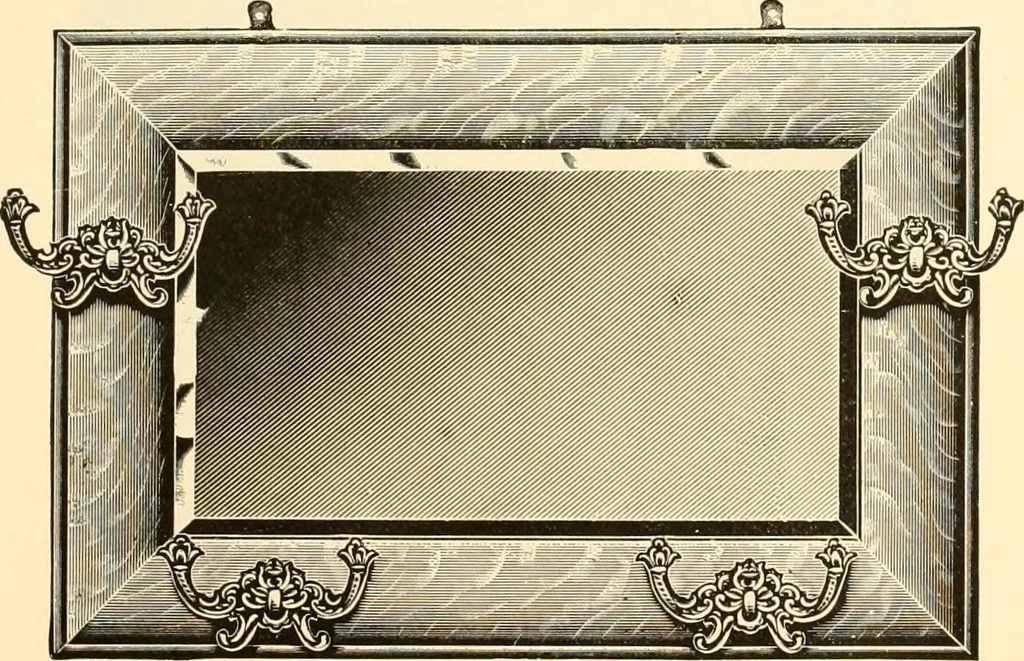 An illustration from Picture frame mouldings, room mouldings, framed pictures, trays, lamps, imported novelties and specialties for the furniture trade, mirrors, picture hardware, fine gold gilding, portrait frames, artist materials and mat boards / Walter L. Lillie., 1913, leaf 108