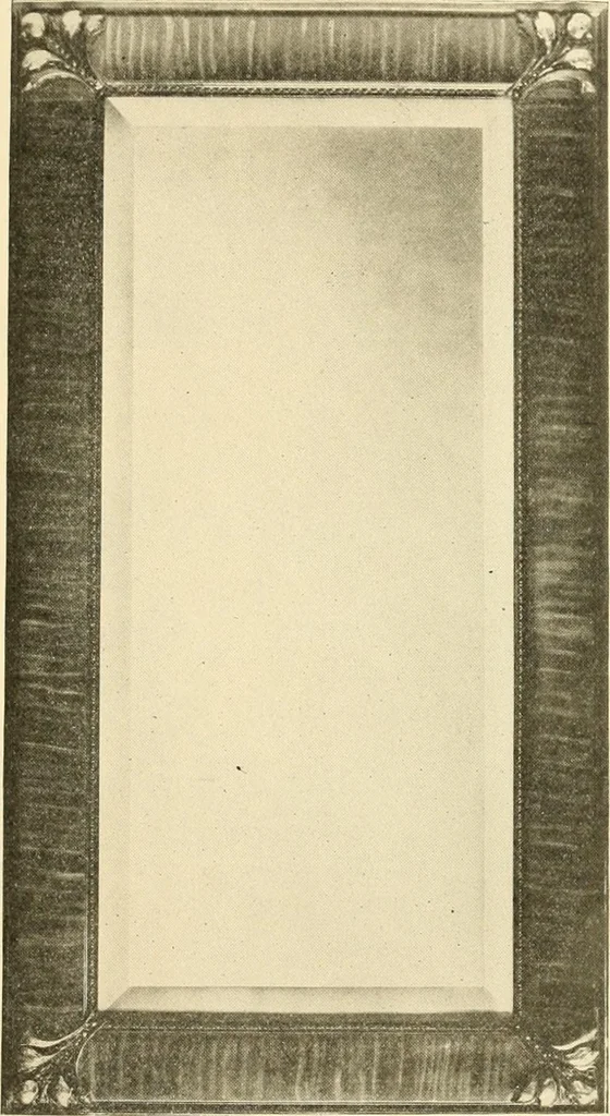 An illustration from Picture frame mouldings, room mouldings, framed pictures, trays, lamps, imported novelties and specialties for the furniture trade, mirrors, picture hardware, fine gold gilding, portrait frames, artist materials and mat boards / Walter L. Lillie., 1913, leaf 110