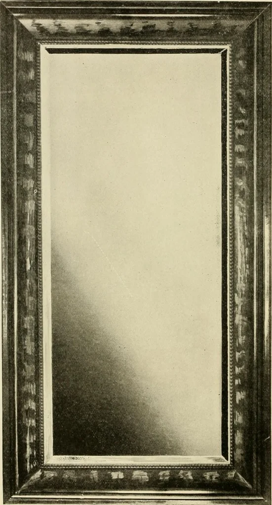 An illustration from Picture frame mouldings, room mouldings, framed pictures, trays, lamps, imported novelties and specialties for the furniture trade, mirrors, picture hardware, fine gold gilding, portrait frames, artist materials and mat boards / Walter L. Lillie., 1913, leaf 111