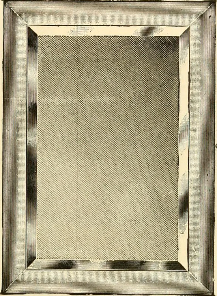 An illustration from Picture frame mouldings, room mouldings, framed pictures, trays, lamps, imported novelties and specialties for the furniture trade, mirrors, picture hardware, fine gold gilding, portrait frames, artist materials and mat boards / Walter L. Lillie., 1913, leaf 120
