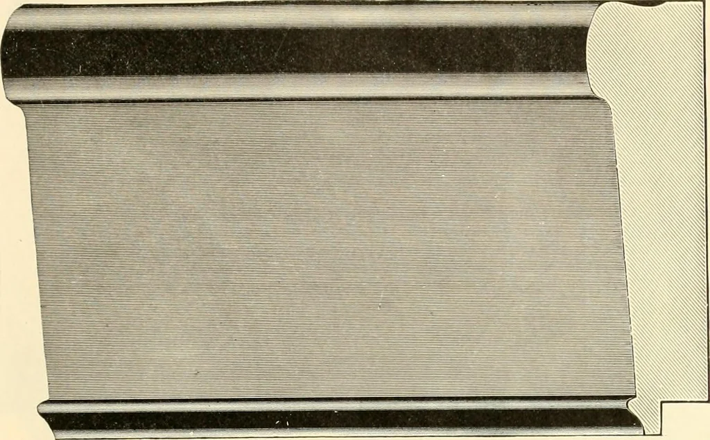 An illustration from Picture frame mouldings, room mouldings, framed pictures, trays, lamps, imported novelties and specialties for the furniture trade, mirrors, picture hardware, fine gold gilding, portrait frames, artist materials and mat boards / Walter L. Lillie., 1913, leaf 18