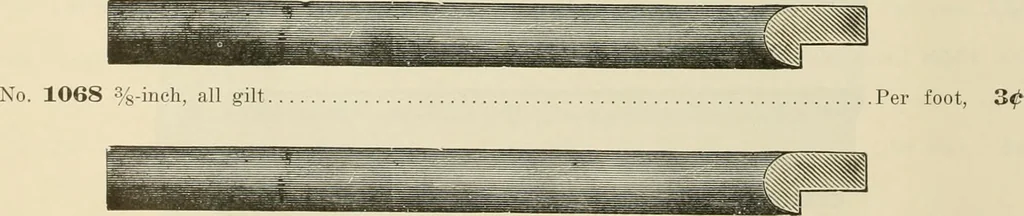 An illustration from Picture frame mouldings, room mouldings, framed pictures, trays, lamps, imported novelties and specialties for the furniture trade, mirrors, picture hardware, fine gold gilding, portrait frames, artist materials and mat boards / Walter L. Lillie., 1913, leaf 29