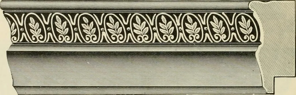 An illustration from Picture frame mouldings, room mouldings, framed pictures, trays, lamps, imported novelties and specialties for the furniture trade, mirrors, picture hardware, fine gold gilding, portrait frames, artist materials and mat boards / Walter L. Lillie., 1913, leaf 33