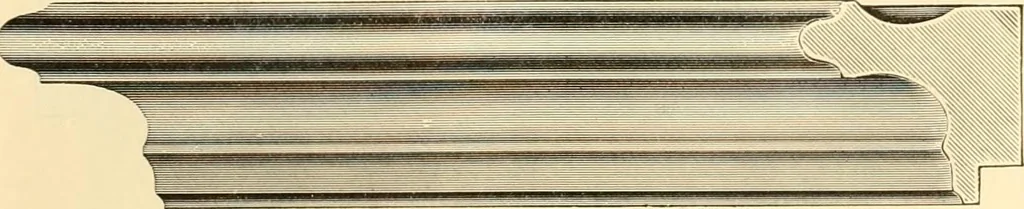 An illustration from Picture frame mouldings, room mouldings, framed pictures, trays, lamps, imported novelties and specialties for the furniture trade, mirrors, picture hardware, fine gold gilding, portrait frames, artist materials and mat boards / Walter L. Lillie., 1913, leaf 38