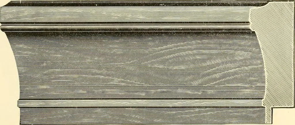 An illustration from Picture frame mouldings, room mouldings, framed pictures, trays, lamps, imported novelties and specialties for the furniture trade, mirrors, picture hardware, fine gold gilding, portrait frames, artist materials and mat boards / Walter L. Lillie., 1913, leaf 40