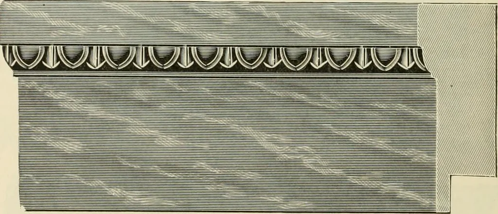 An illustration from Picture frame mouldings, room mouldings, framed pictures, trays, lamps, imported novelties and specialties for the furniture trade, mirrors, picture hardware, fine gold gilding, portrait frames, artist materials and mat boards / Walter L. Lillie., 1913, leaf 45