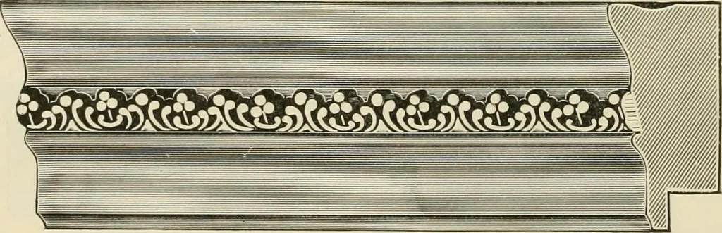 An illustration from Picture frame mouldings, room mouldings, framed pictures, trays, lamps, imported novelties and specialties for the furniture trade, mirrors, picture hardware, fine gold gilding, portrait frames, artist materials and mat boards / Walter L. Lillie., 1913, leaf 51