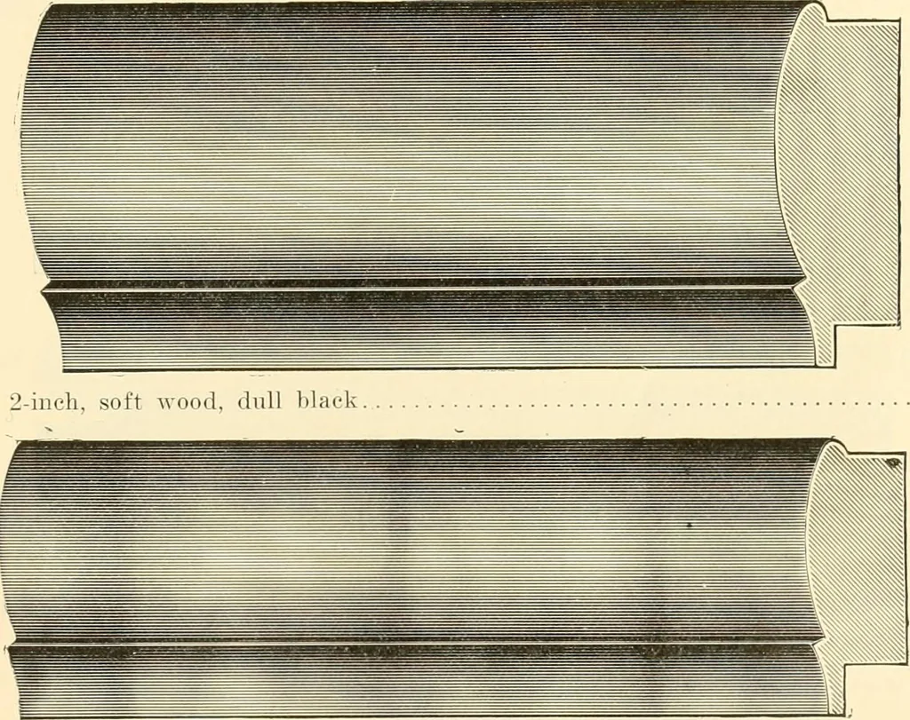 An illustration from Picture frame mouldings, room mouldings, framed pictures, trays, lamps, imported novelties and specialties for the furniture trade, mirrors, picture hardware, fine gold gilding, portrait frames, artist materials and mat boards / Walter L. Lillie., 1913, leaf 52