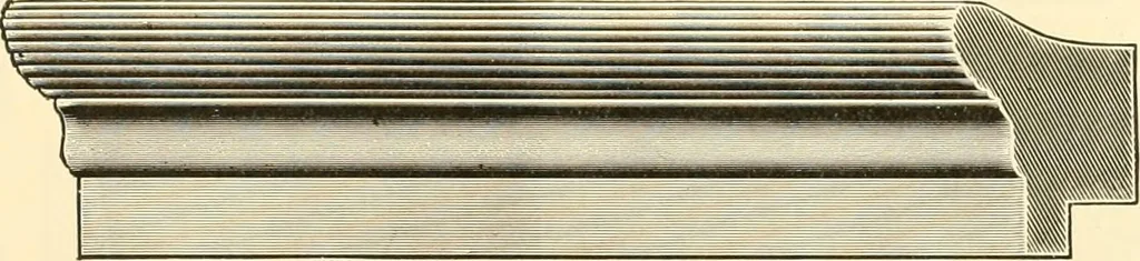 An illustration from Picture frame mouldings, room mouldings, framed pictures, trays, lamps, imported novelties and specialties for the furniture trade, mirrors, picture hardware, fine gold gilding, portrait frames, artist materials and mat boards / Walter L. Lillie., 1913, leaf 58