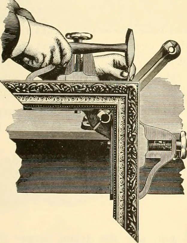 An illustration from Picture frame mouldings, room mouldings, framed pictures, trays, lamps, imported novelties and specialties for the furniture trade, mirrors, picture hardware, fine gold gilding, portrait frames, artist materials and mat boards / Walter L. Lillie., 1913, leaf 64