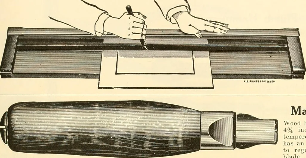 An illustration from Picture frame mouldings, room mouldings, framed pictures, trays, lamps, imported novelties and specialties for the furniture trade, mirrors, picture hardware, fine gold gilding, portrait frames, artist materials and mat boards / Walter L. Lillie., 1913, leaf 66