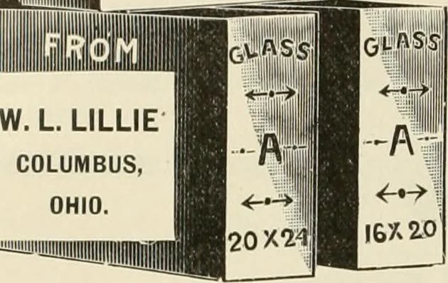 An illustration from Picture frame mouldings, room mouldings, framed pictures, trays, lamps, imported novelties and specialties for the furniture trade, mirrors, picture hardware, fine gold gilding, portrait frames, artist materials and mat boards / Walter L. Lillie., 1913, leaf 69