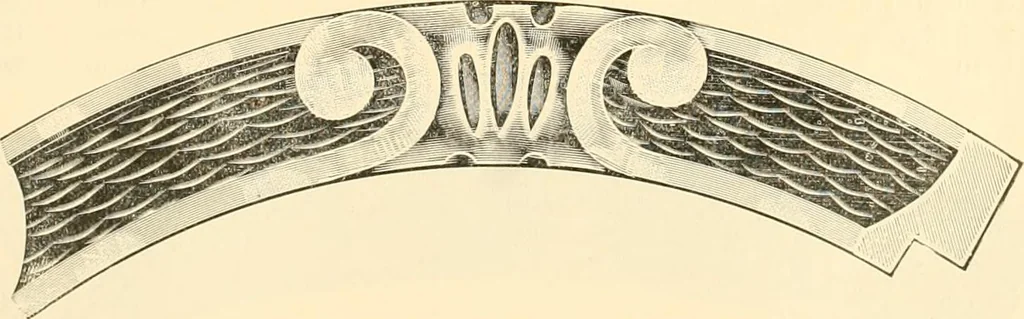 An illustration from Picture frame mouldings, room mouldings, framed pictures, trays, lamps, imported novelties and specialties for the furniture trade, mirrors, picture hardware, fine gold gilding, portrait frames, artist materials and mat boards / Walter L. Lillie., 1913, leaf 88