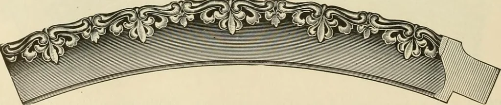 An illustration from Picture frame mouldings, room mouldings, framed pictures, trays, lamps, imported novelties and specialties for the furniture trade, mirrors, picture hardware, fine gold gilding, portrait frames, artist materials and mat boards / Walter L. Lillie., 1913, leaf 89