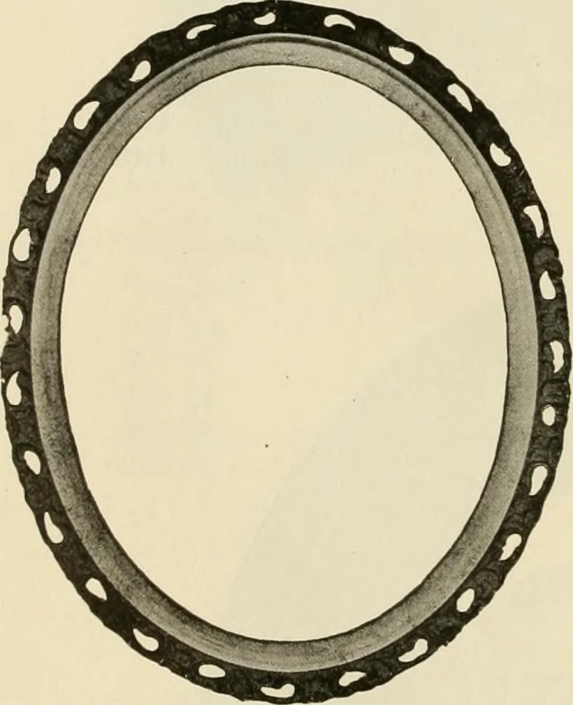 An illustration from Picture frame mouldings, room mouldings, framed pictures, trays, lamps, imported novelties and specialties for the furniture trade, mirrors, picture hardware, fine gold gilding, portrait frames, artist materials and mat boards / Walter L. Lillie., 1913, leaf 93