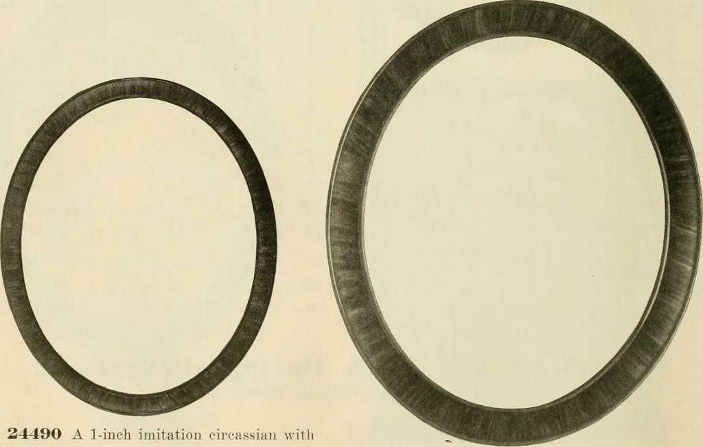 An illustration from Picture frame mouldings, room mouldings, framed pictures, trays, lamps, imported novelties and specialties for the furniture trade, mirrors, picture hardware, fine gold gilding, portrait frames, artist materials and mat boards / Walter L. Lillie., 1913, leaf 95