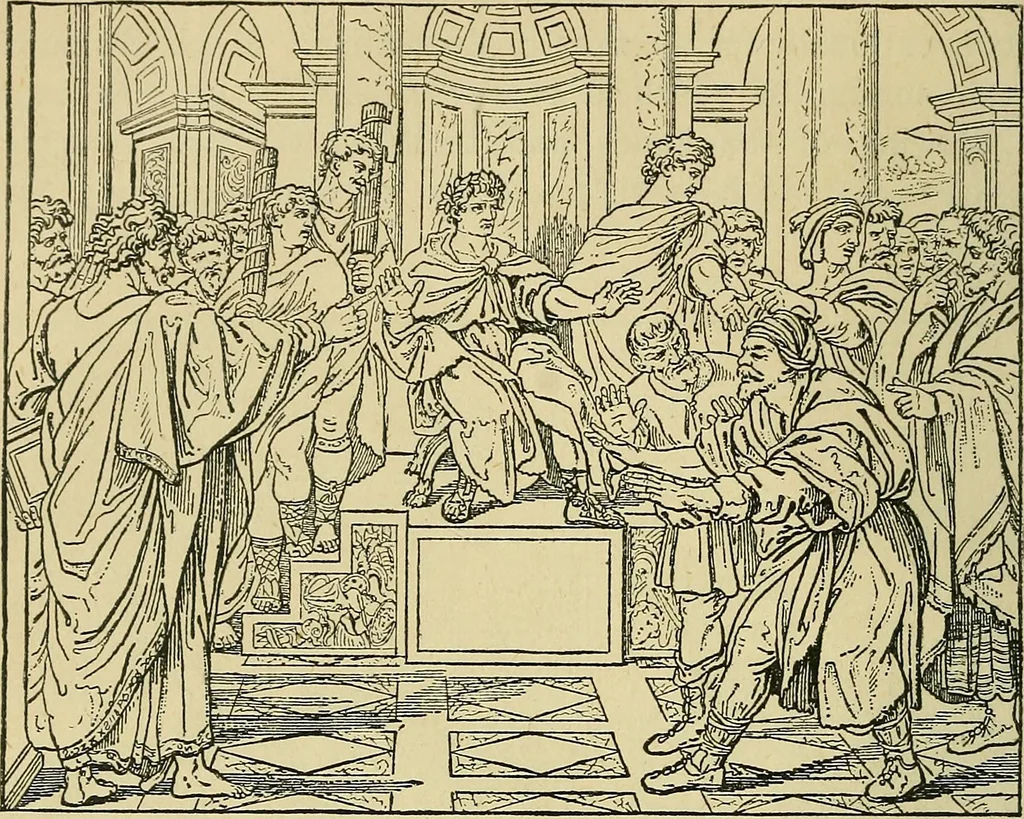 An illustration from Pictures at South Kensington : the Raphael cartoons, the Sheepshanks collection, &c., 1877, leaf 15