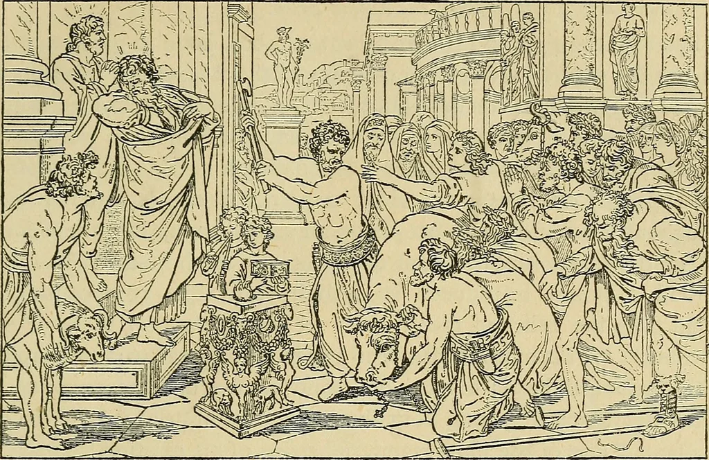 An illustration from Pictures at South Kensington : the Raphael cartoons, the Sheepshanks collection, &c., 1877, leaf 16