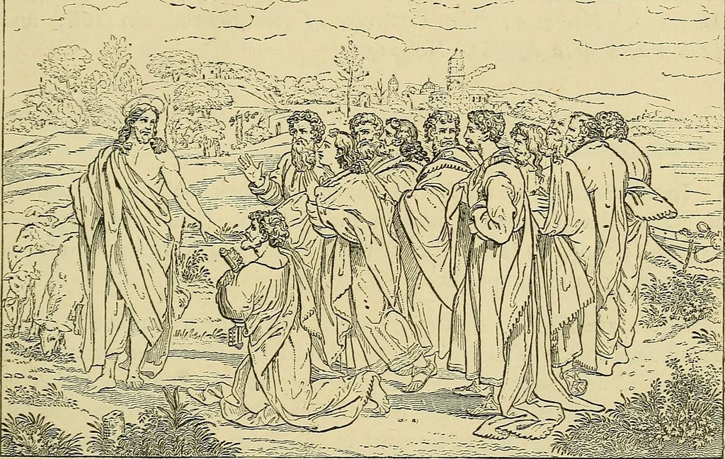 An illustration from Pictures at South Kensington : the Raphael cartoons, the Sheepshanks collection, &c., 1877, leaf 18