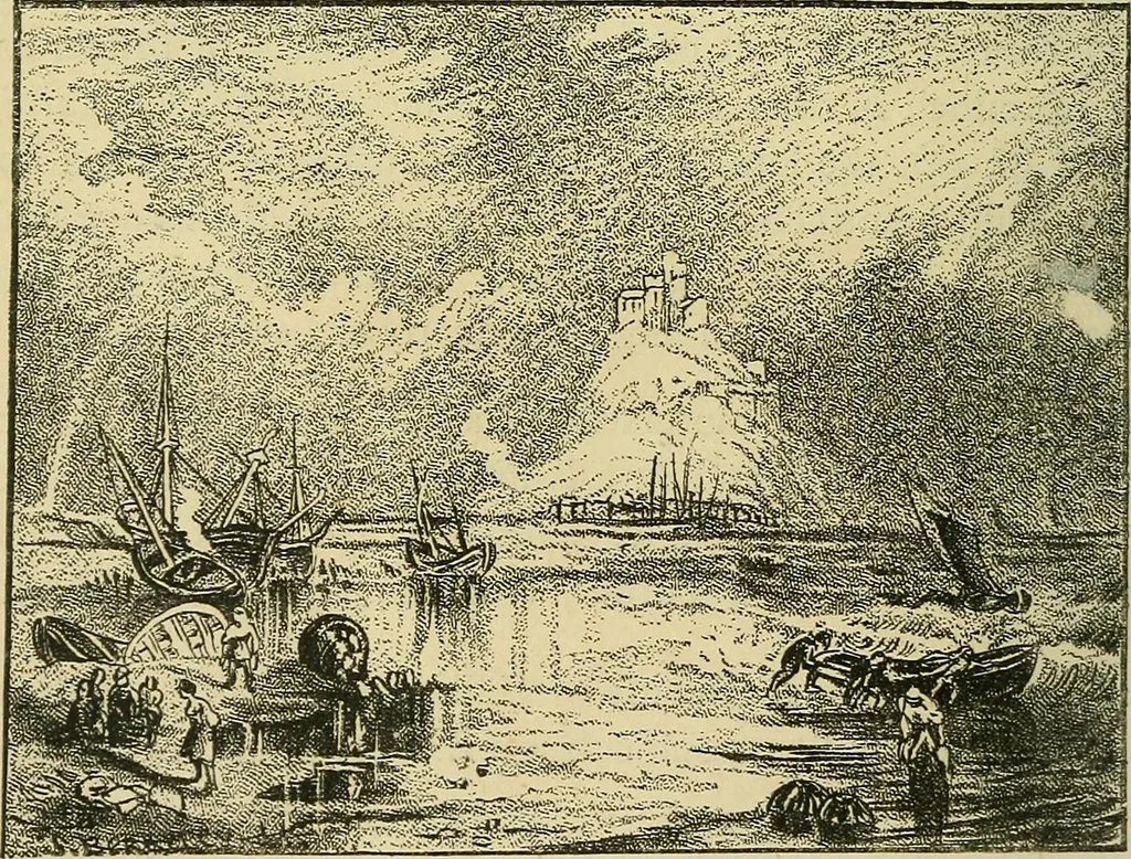 An illustration from Pictures at South Kensington : the Raphael cartoons, the Sheepshanks collection, &c., 1877, leaf 21