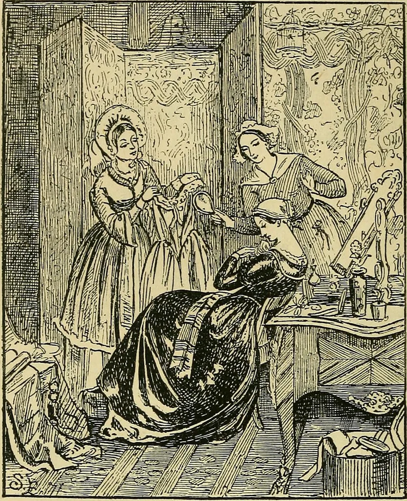 An illustration from Pictures at South Kensington : the Raphael cartoons, the Sheepshanks collection, &c., 1877, leaf 27