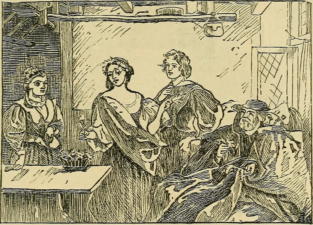An illustration from Pictures at South Kensington : the Raphael cartoons, the Sheepshanks collection, &c., 1877, leaf 28
