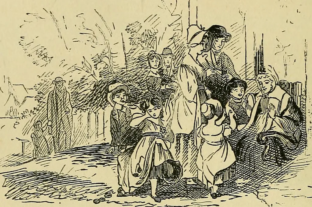 An illustration from Pictures at South Kensington : the Raphael cartoons, the Sheepshanks collection, &c., 1877, leaf 45