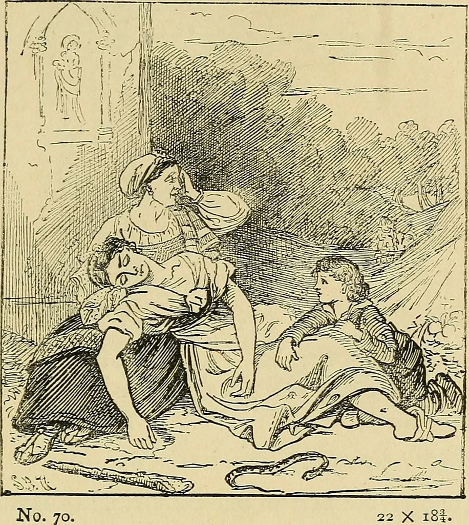 An illustration from Pictures at South Kensington : the Raphael cartoons, the Sheepshanks collection, &c., 1877, leaf 48