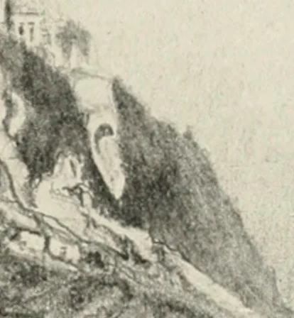 An illustration from Pictures in the Land of Temples; reproductions of a series of lithographs made in the Land of Temples, March-June 1913;, 1915, leaf 120