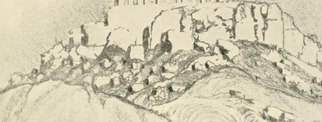 An illustration from Pictures in the Land of Temples; reproductions of a series of lithographs made in the Land of Temples, March-June 1913;, 1915, leaf 80