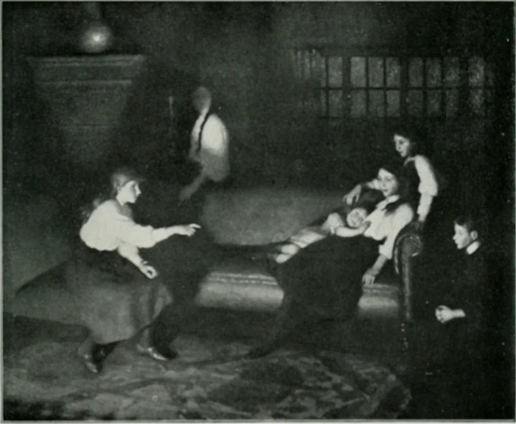 An illustration from The Pictures of 1909. Pall Mall Magazine extra, May 1909, 1909, leaf 108