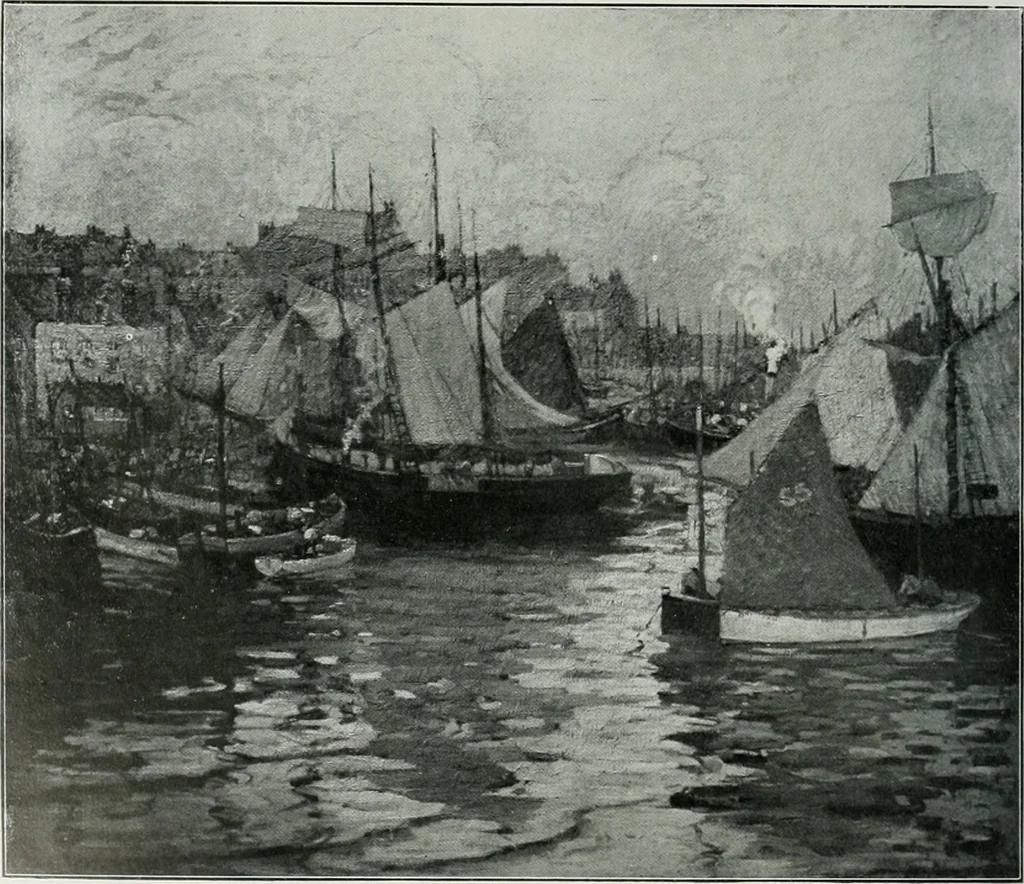 An illustration from The Pictures of 1909. Pall Mall Magazine extra, May 1909, 1909, leaf 141