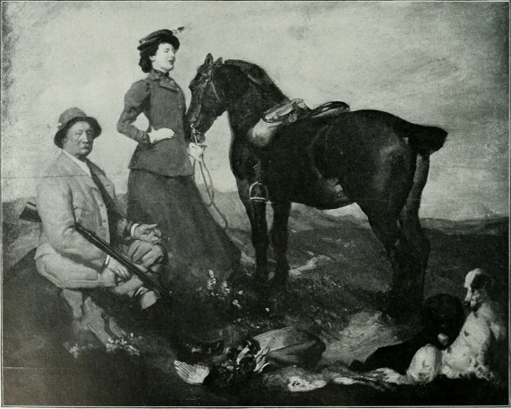 An illustration from The Pictures of 1909. Pall Mall Magazine extra, May 1909, 1909, leaf 145