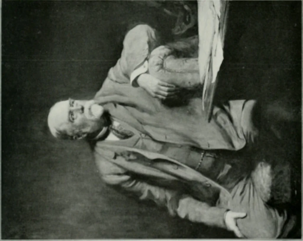 An illustration from The Pictures of 1909. Pall Mall Magazine extra, May 1909, 1909, leaf 150