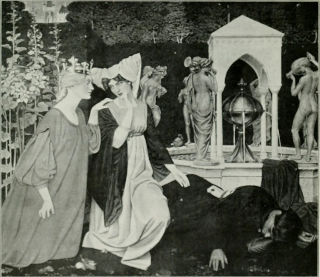 An illustration from The Pictures of 1909. Pall Mall Magazine extra, May 1909, 1909, leaf 180