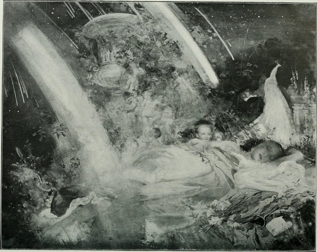 An illustration from The Pictures of 1909. Pall Mall Magazine extra, May 1909, 1909, leaf 59