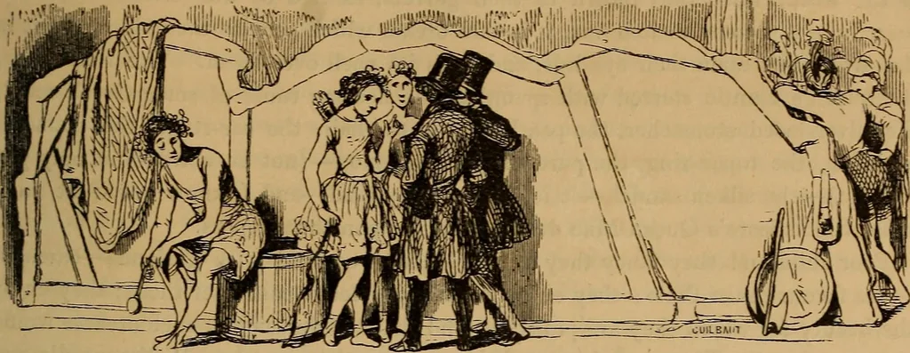 An illustration from Pictures of the French: a series of literary and graphic delineations of French character, 1840, leaf 160