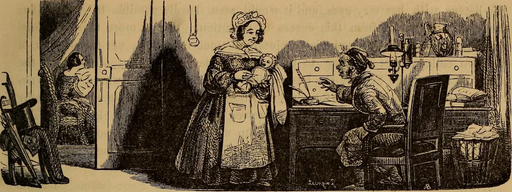 An illustration from Pictures of the French: a series of literary and graphic delineations of French character, 1840, leaf 196