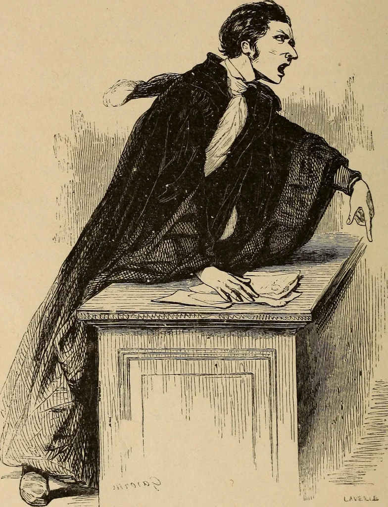 An illustration from Pictures of the French: a series of literary and graphic delineations of French character, 1840, leaf 215