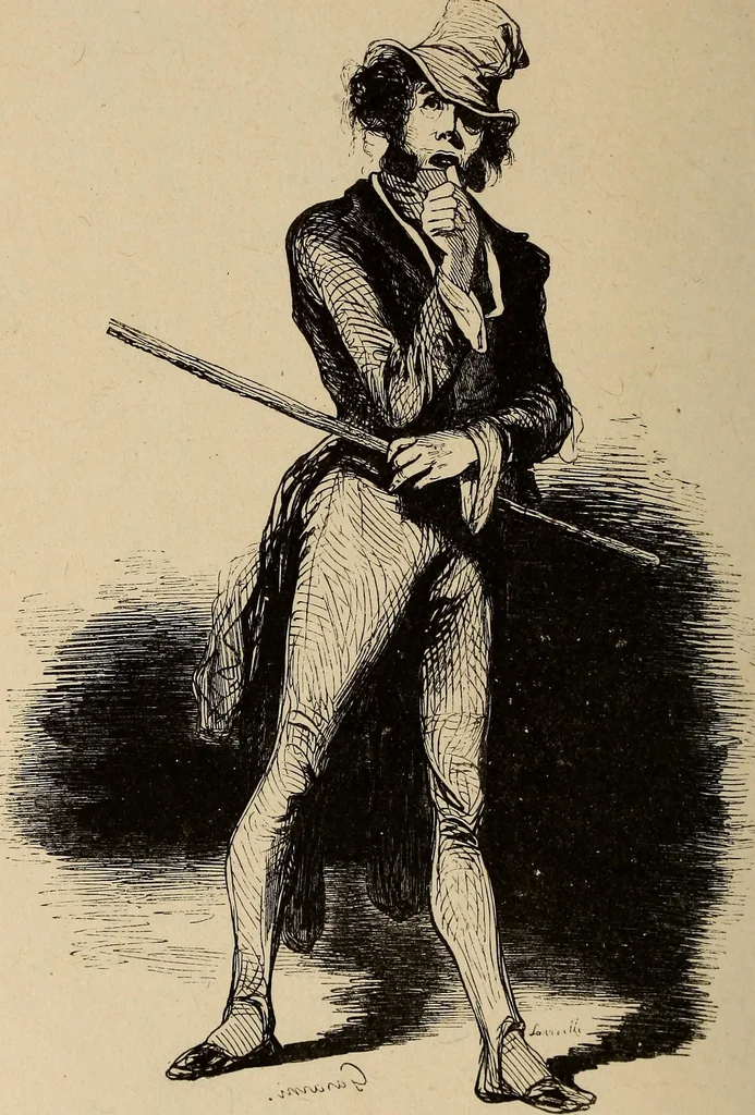 An illustration from Pictures of the French: a series of literary and graphic delineations of French character, 1840, leaf 385