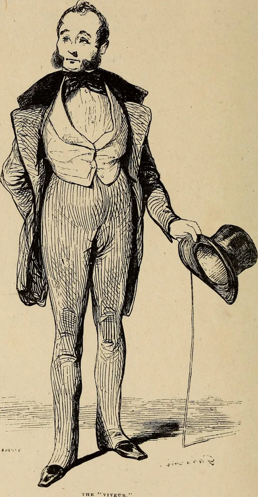 An illustration from Pictures of the French: a series of literary and graphic delineations of French character, 1840, leaf 515