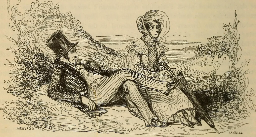 An illustration from Pictures of the French: a series of literary and graphic delineations of French character, 1840, leaf 53