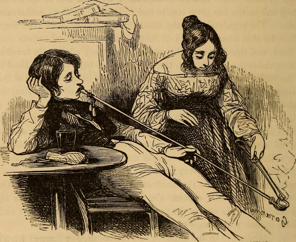 An illustration from Pictures of the French: a series of literary and graphic delineations of French character, 1840, leaf 77