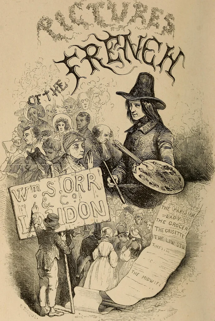 An illustration from Pictures of the French: a series of literary and graphic delineations of French character, 1840, leaf 9